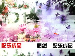 蜀绣成品舞蹈背景视频